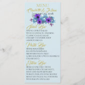 素朴コテージバラ結婚ズスイートシャワーパーティー メニュー (正面)