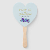 素朴コテージバラ結婚ズスイートセレモニーパーティー ハンドファン (裏面)