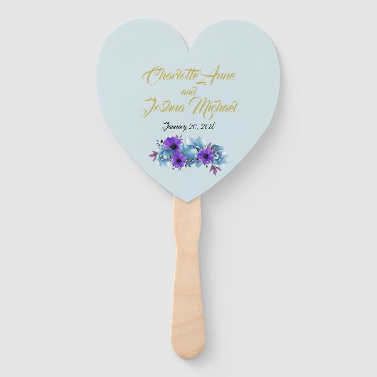 素朴コテージバラ結婚ズスイートセレモニーパーティー ハンドファン (裏面)