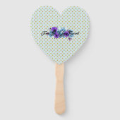 素朴コテージバラ結婚ズスイートセレモニーパーティー ハンドファン (正面)