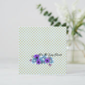 素朴コテージバラ結婚ズスイートブライダルシャワー 招待状 (スタンド正面)