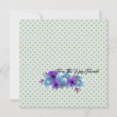 素朴コテージバラ結婚ズスイートブライダルシャワー 招待状 (正面)