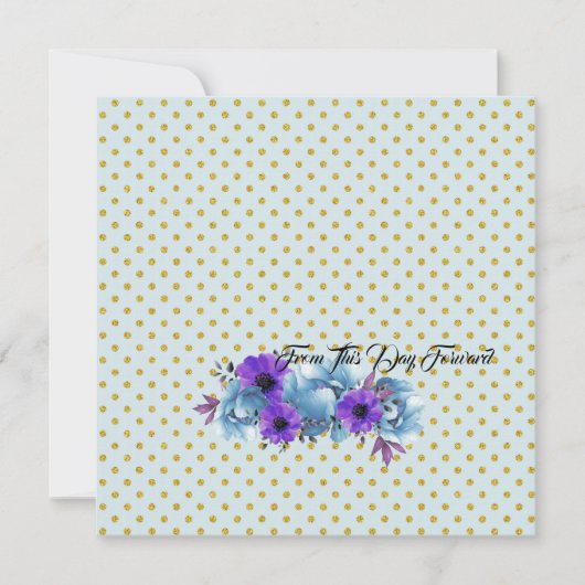 素朴コテージバラ結婚ズスイートブライダルシャワー 招待状 (正面)