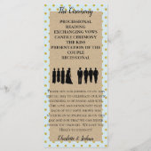 素朴コテージバラ結婚ズスイートブライダル式 プログラム (裏面)