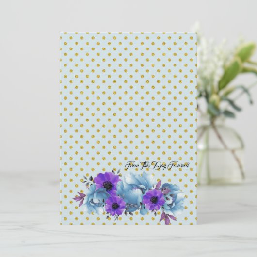 素朴コテージバラ結婚ズスイート式 招待状 (スタンド正面)