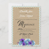 素朴コテージバラ結婚ズスイート式 招待状 (裏面)