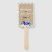 素朴コテージバラ結婚ズスイート披露宴パーティー ハンドファン (裏面)