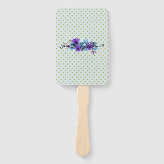 素朴コテージバラ結婚ズスイート披露宴パーティー ハンドファン (正面)