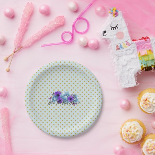 素朴コテージバラ結婚ズスイート披露宴パーティー ペーパープレート (パーティー)