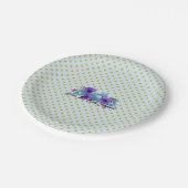 素朴コテージバラ結婚ズスイート披露宴パーティー ペーパープレート (アングル)