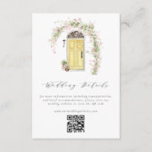 素朴コテージフラワーガーデン結婚ズ詳細 エンクロージャーカード (正面)