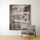 素朴コテージポーチ結婚の背景 タペストリー (インサイチュ)