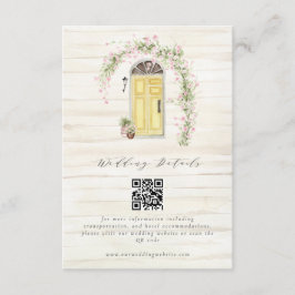 素朴コテージ庭園の結婚式詳細 エンクロージャーカード