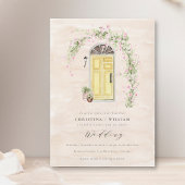 素朴コテージ庭園の結婚式 招待状