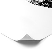 素朴コテージ指結婚示のゲストブック ポスター (角)