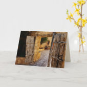 素朴コートヤード、すべての行事あいさ空白のせ カード (黄色い花)