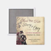 素朴ゴシック結婚骨格 マグネット (正面/裏面)