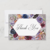 素朴ゴシック色ハロウィン結婚ズ サンキューカード (正面)