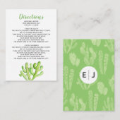 素朴サク結婚ティ詳細 エンクロージャーカード (正面/裏面)