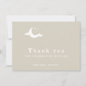 素朴サンキューミニマル雨 サンキューカード (正面)