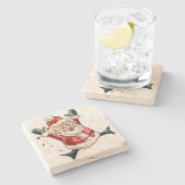 「素朴サンタさん!」 コースター (横)