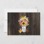 素朴サンフラワーズオータムフローラバーンウッド 出欠カード (裏面)