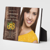 素朴サンフラワーズバーンウッドキンセニェラ写真 フォトプラーク (側面)