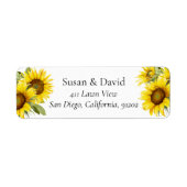 素朴サンフラワーズファーム住所 シール (正面)