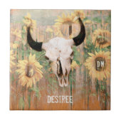 素朴サンフラワーズブルカウクスカルウェスタン タイル (正面)