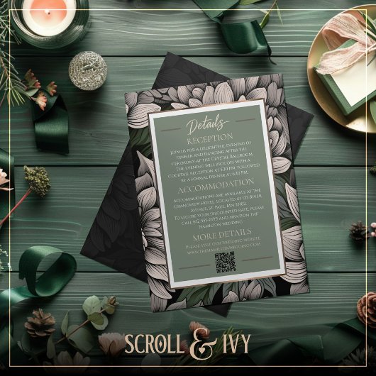 素朴サージュ、シャンパンホワイト開花結婚ズ詳細 招待状