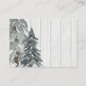 素朴シカはほとんどここにおむつのラッフルのチケットいます エンクロージャーカード (裏面)