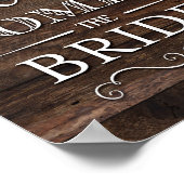 素朴シックこ来ここTHE BRIDEプリント ポスター (角)