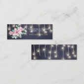 素朴シャルボードフローラピ結婚ンクのウェブサイトRSVP スキニー名刺 (正面/裏面)