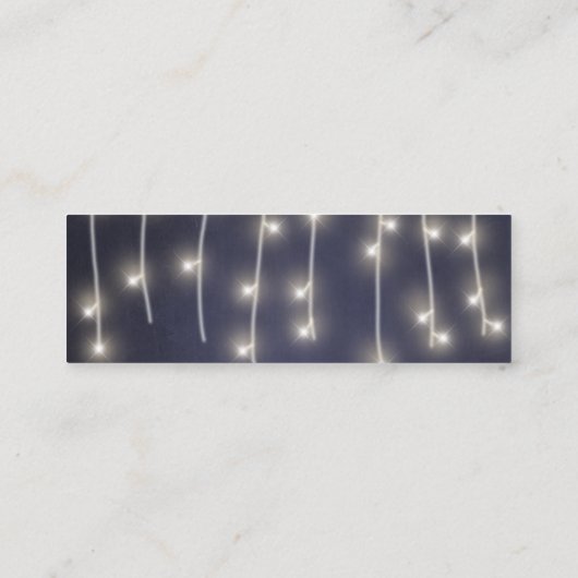 素朴シャルボードフローラピ結婚ンクのウェブサイトRSVP スキニー名刺 (裏面)