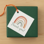 素朴シンプルな虹の赤ちゃんシャワー感謝していユー フェイバータグ