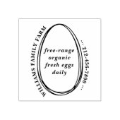 素朴シンプルエッグカートンファームハウスカスタム文字 ラバースタンプ (インプリント)