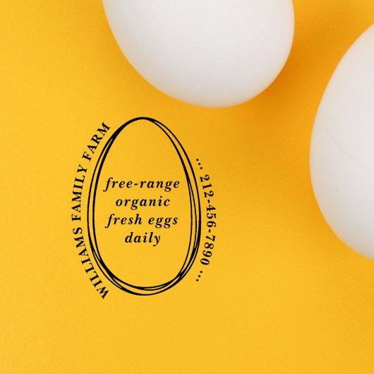 素朴シンプルエッグカートンファームハウスカスタム文字 ラバースタンプ