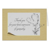 素朴シンプルフローラハート感謝してい、悔やみや弔慰用 (正面横)