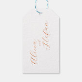 素朴シンプルブルーイエローポピーの水色 ギフトタグ (裏面)