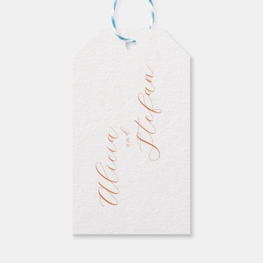 素朴シンプルブルーイエローポピーの水色 ギフトタグ (裏面)