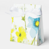 素朴シンプルブルーイエローポピーの水色 フェイバーボックス (正面サイド)