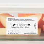 素朴シンプルラッシュ血清マスカラ管ラップのまわりに ラベル (貼付)