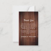 素朴シンプル写真追悼式 ノートカード (裏面)