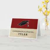 素朴シンプル卒業 カード (黄色い花)