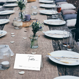 素朴シンプル山パインツリーフォレ結婚スト プレイスカード