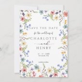 素朴シンプル庭園の結婚式 セーブザデート (正面)