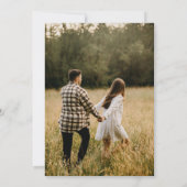 素朴シンプルWildflower Sage Photo結婚's セーブザデート (裏面)