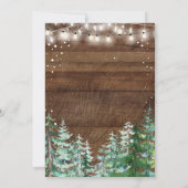 素朴ジングル&ミングルクリスマスパーティの招待状 招待状 (裏面)