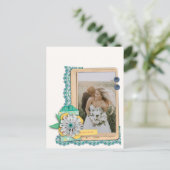 素朴スクラッ結婚ブックの写真サンキューカード ポストカード (スタンド正面)