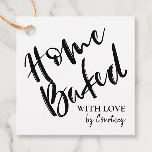 素朴スクリプトのホーム焼いたメッセージカード フェイバータグ (正面)